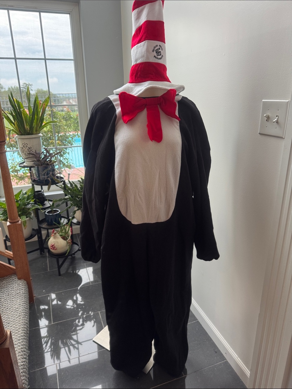 Dr. Seuss Cat in the Hat Costume - Red, White & Black includes Hat
